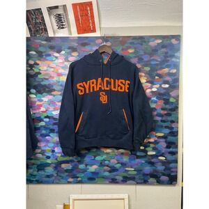 Champs Syracuse University Orange Navy Blue Hoodie Mens Small Team Edition S